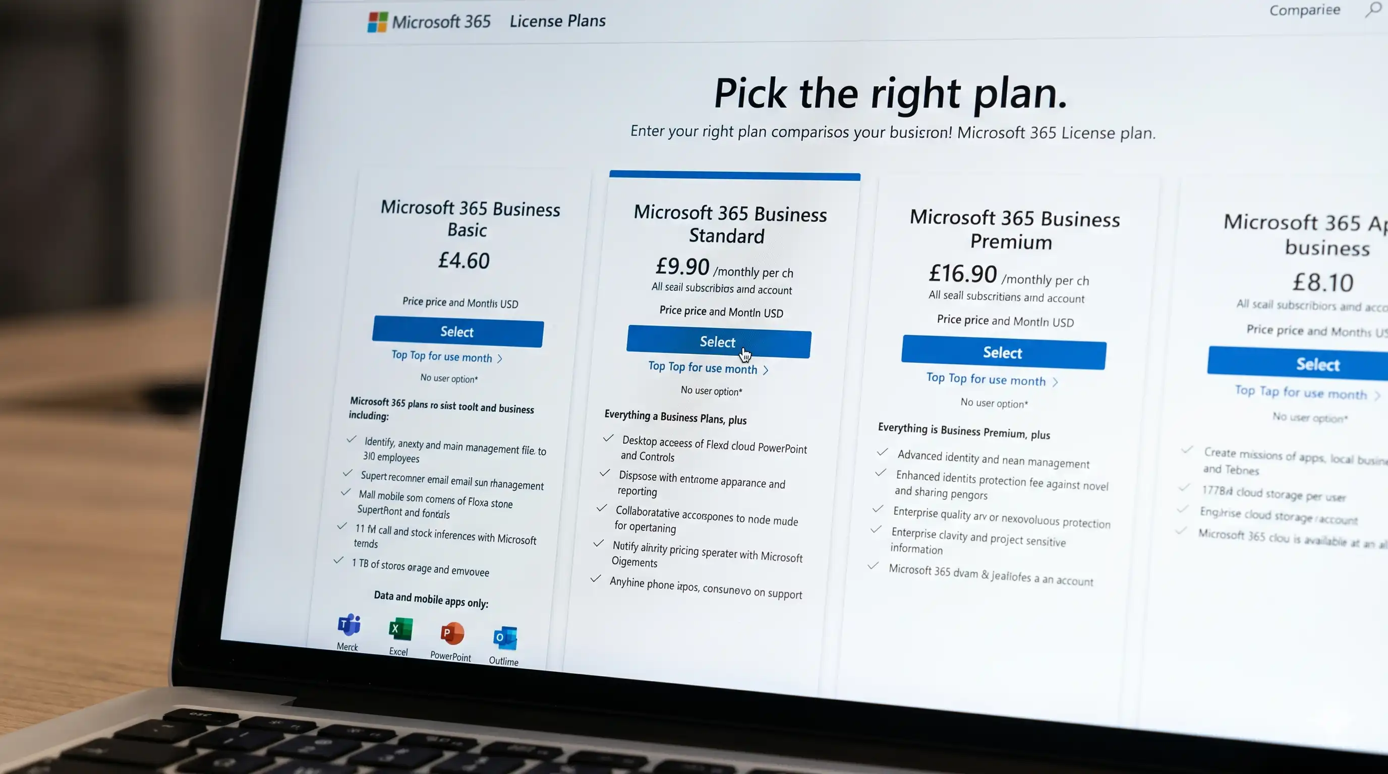 Team reviewing Microsoft 365 plan options and pricing before purchase
